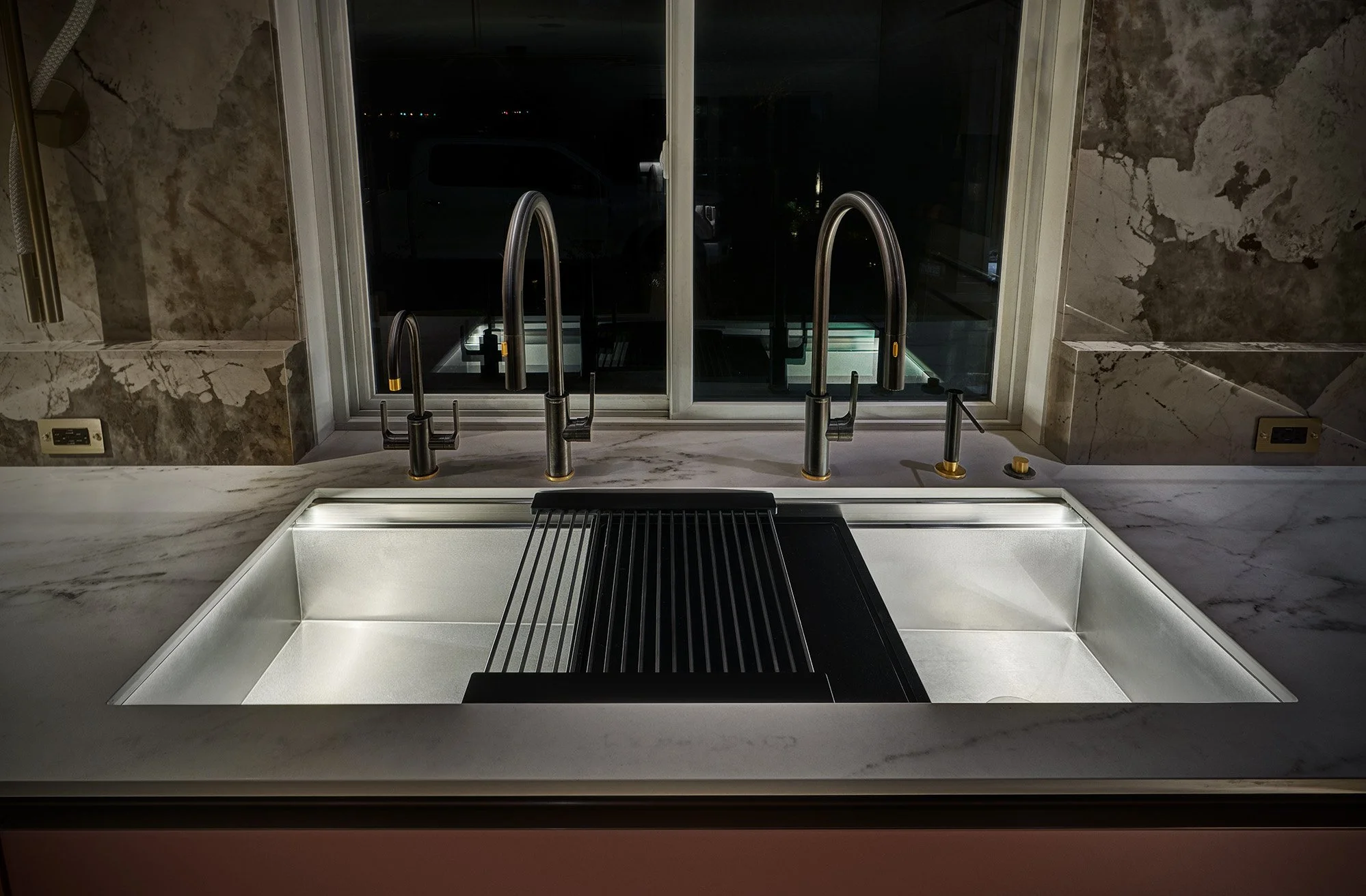 Modern kitchen remodel, Dekton countertop and splash, The Galley workstation