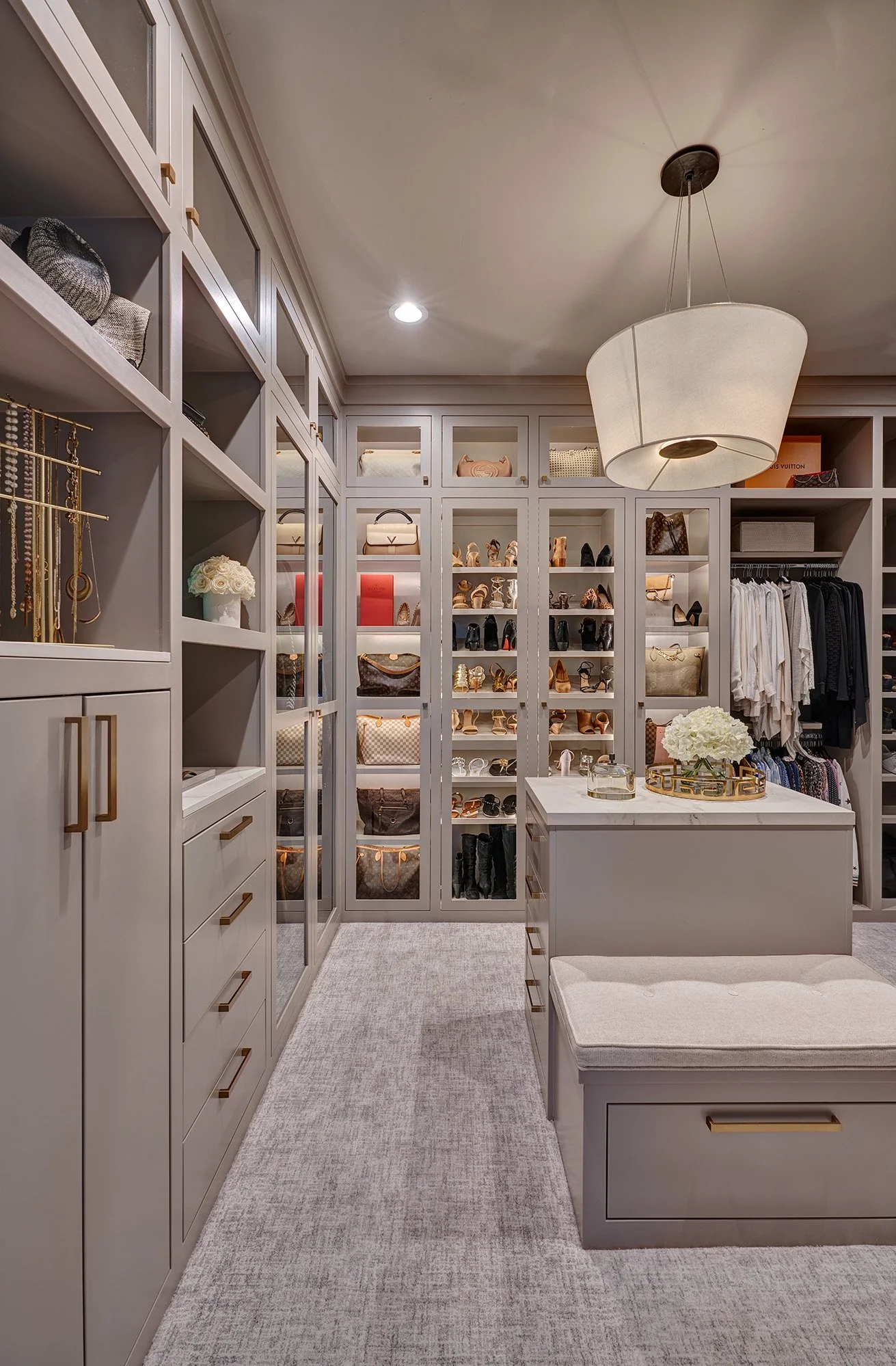 Modern new construction home, primary closet